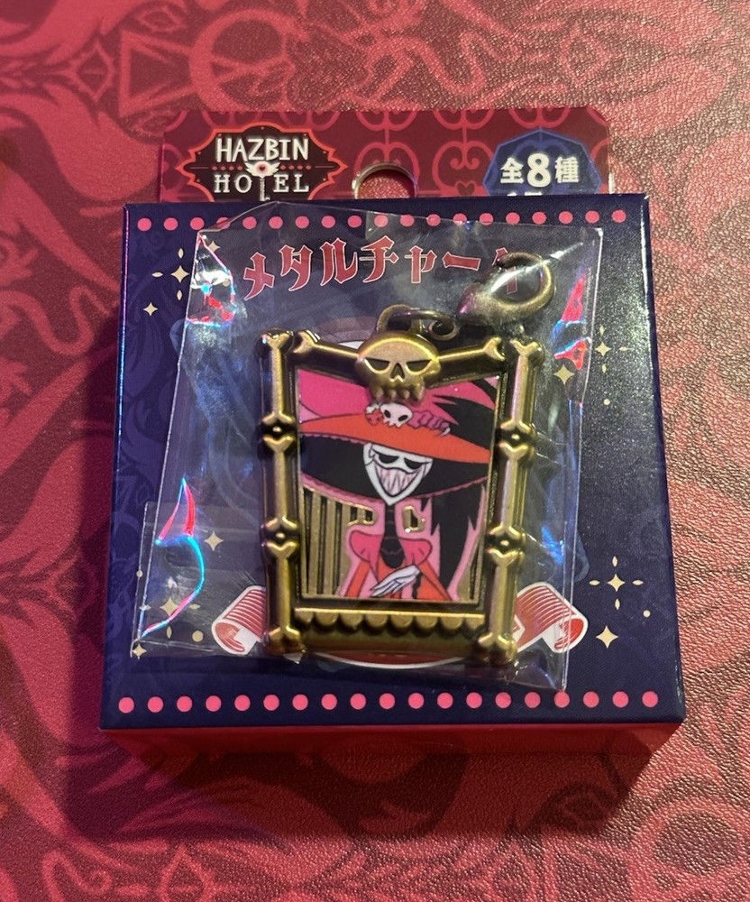 Hazbin Hotel Japan Pop-Up Rosie Metal Charm Ikebukuro New