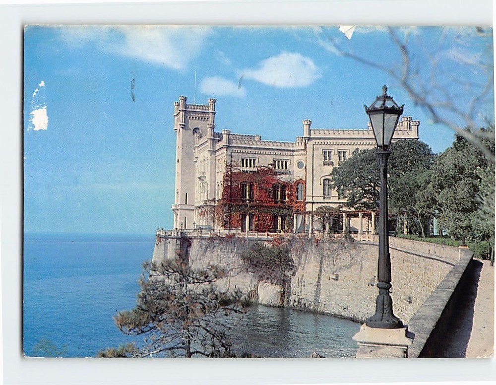 Postcard Miramare Castle Trieste Italy