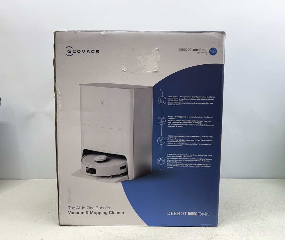 ECOVACS DEEBOT T10 OMNI Robot Vacuum and Mop Cleaner with Self-Emptying Dock