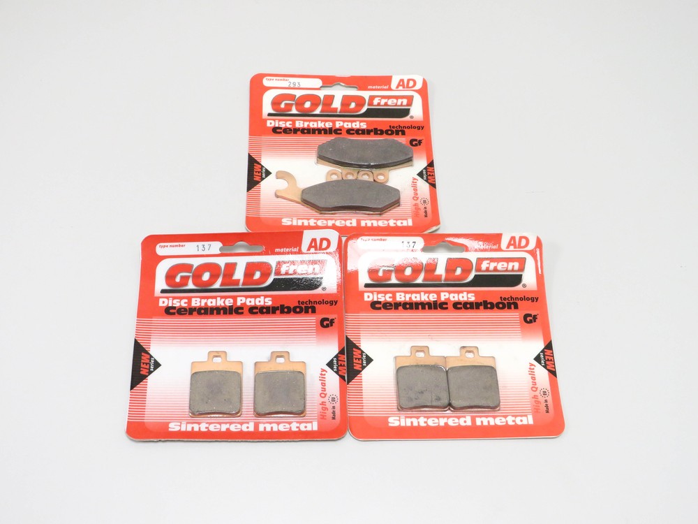 Goldfren Brake Pads Front & Rear For Piaggio MP3 Touring Sport 500 ie 2011-2015