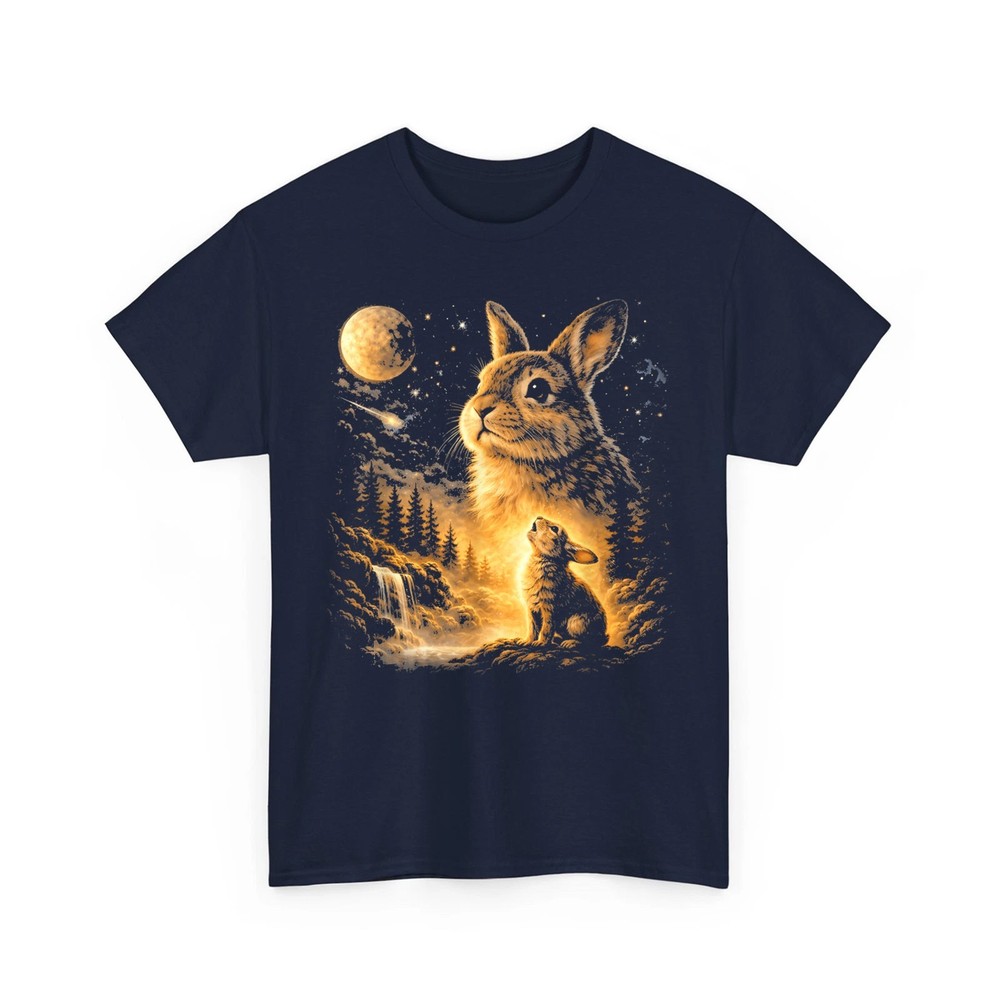 Bunny Howling to The Moon Vintage 90s Rabbit Animal Easter Day T-Shirt
