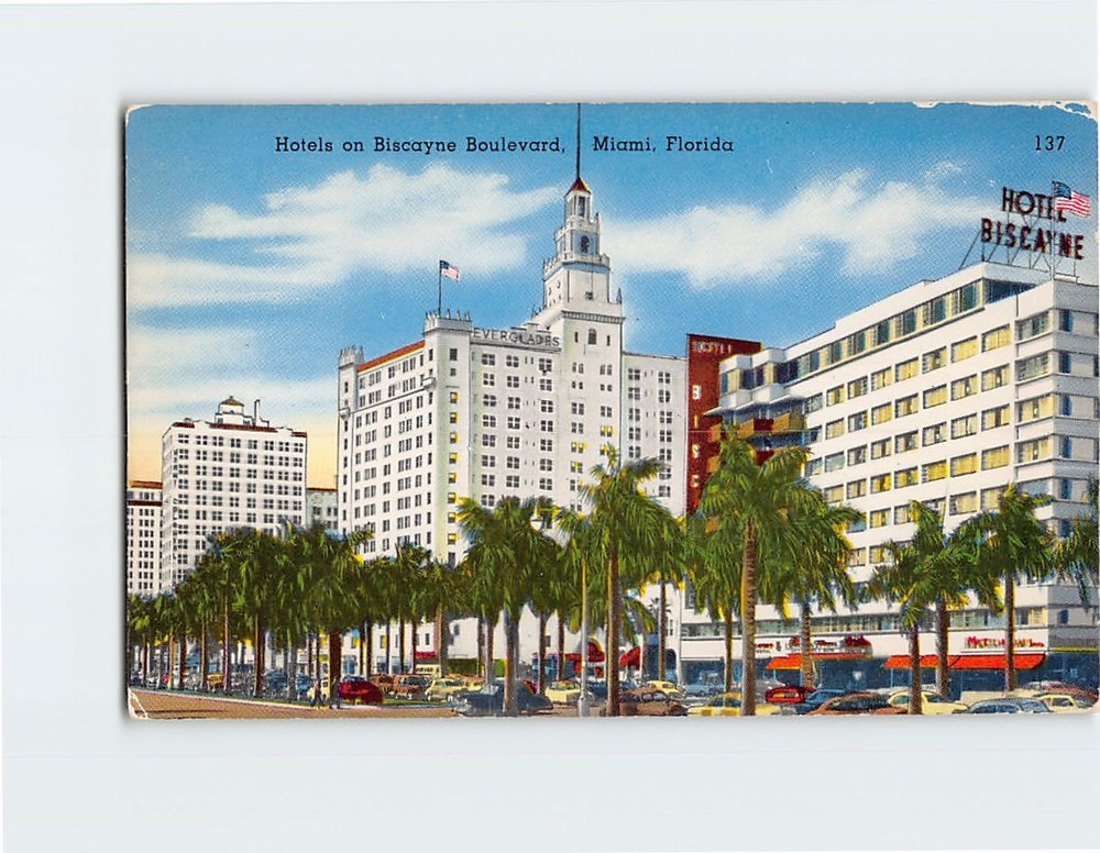Postcard Hotels on Biscayne Boulevard Miami Florida USA