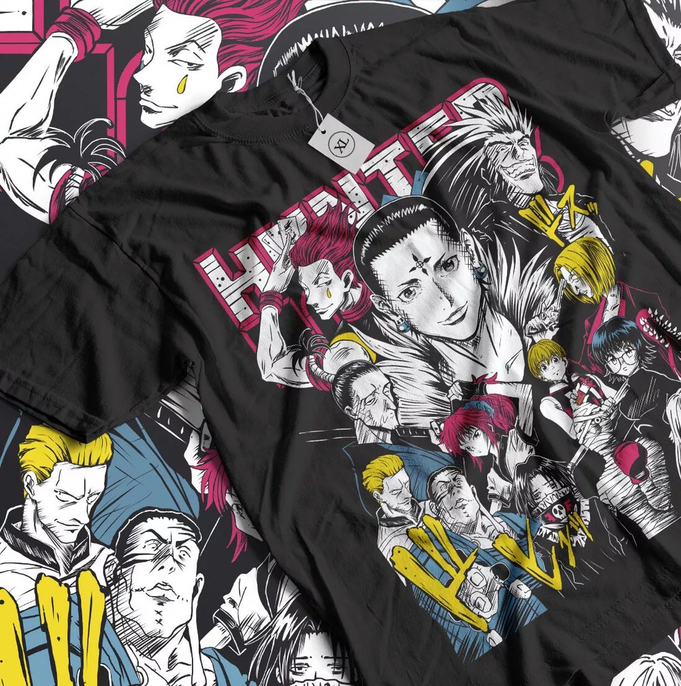 Hisoka Shirt Hunter X Hunter Manga Strip HXH Anime Unisex Shirt T-Shirt All Size
