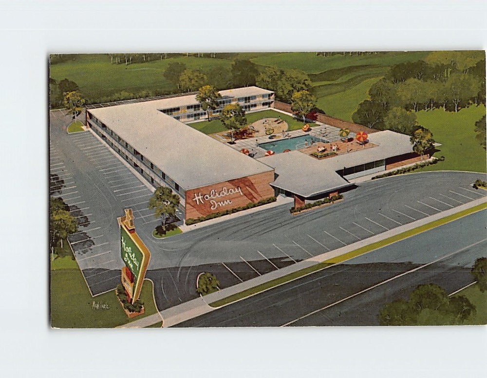 Postcard Holiday Inn Peru Illinois USA