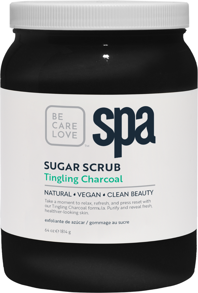 BCL SPA Sugar Scrub Tingling Charcoal, 64 oz.