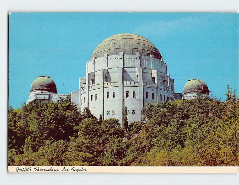 Postcard Griffith Observatory Los Angeles California USA