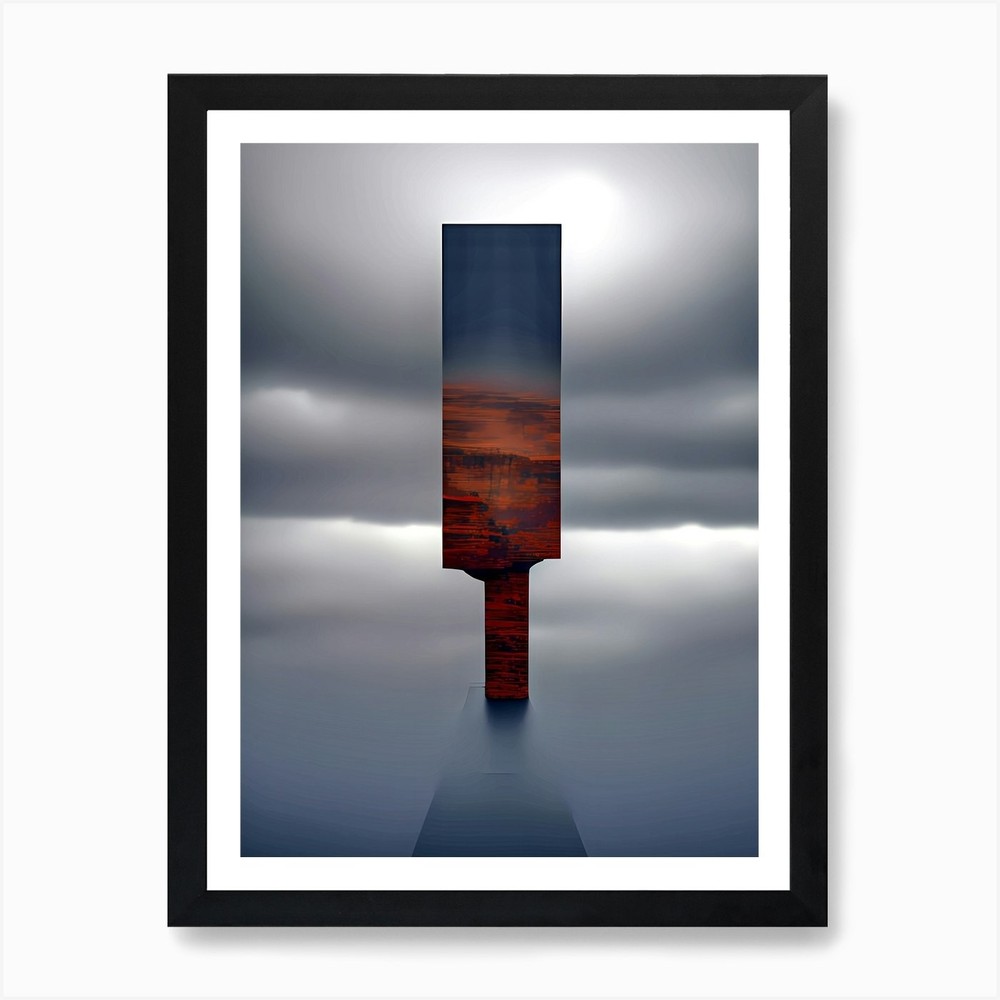 Solitary Tree Framed Wall Art Canvas Print Poster Picture