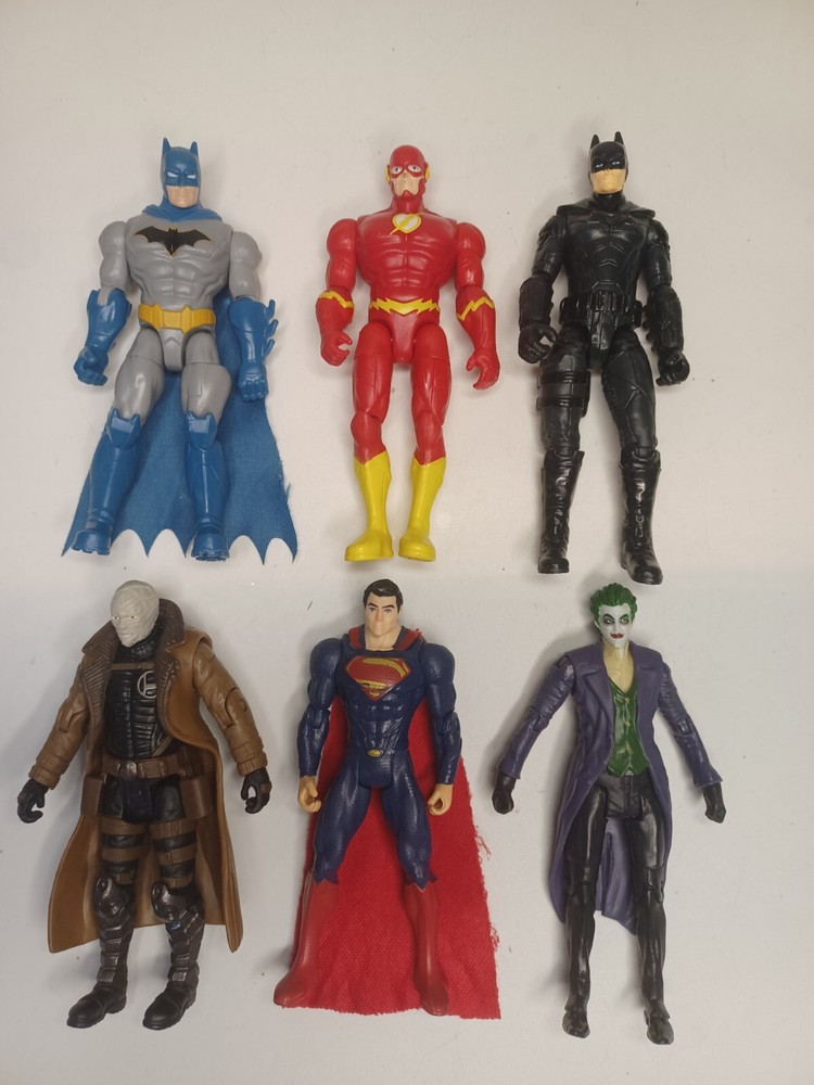 DC Comics BatMan's,Flash, Joker,Hush,Superman Lot Of 6