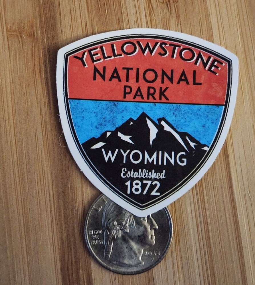 Yellowstone NATIONAL PARK Sticker Yellowstone Sticker Yellowstone Decal Wyoming