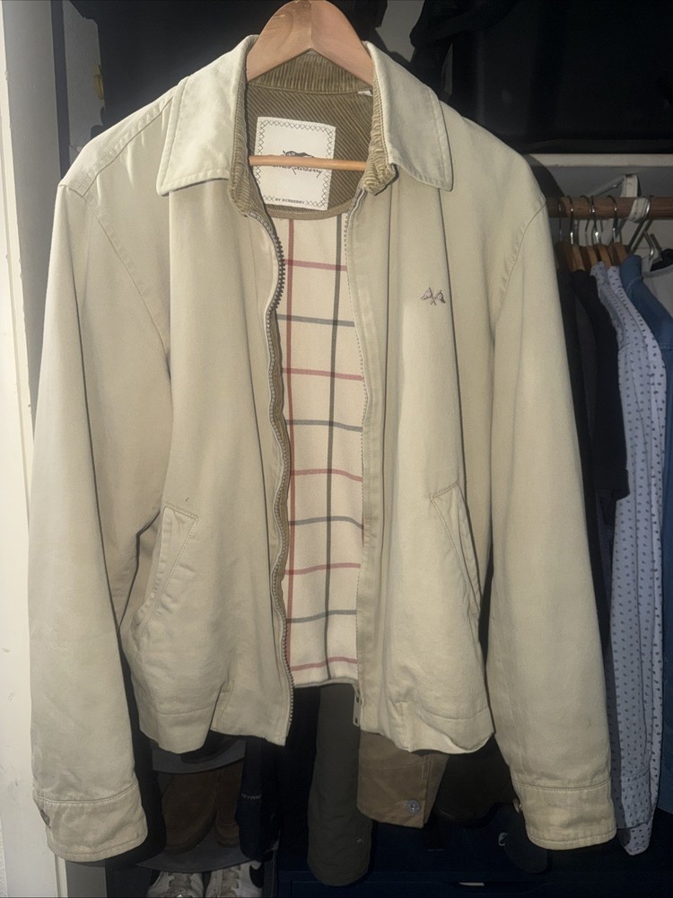 Men’s Burberry Thomas Burberry Tan Harrington Nova Check Size Medium
