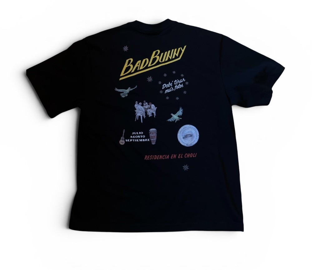Men's Sz L - Bad Bunny Residencia en el Choli T-Shirt 'No me quiero ir de aqui'
