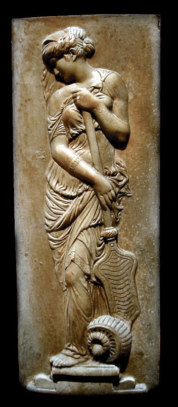 Muse ancient Greek mythology reliefplaque Sculpture Replica Reproduction