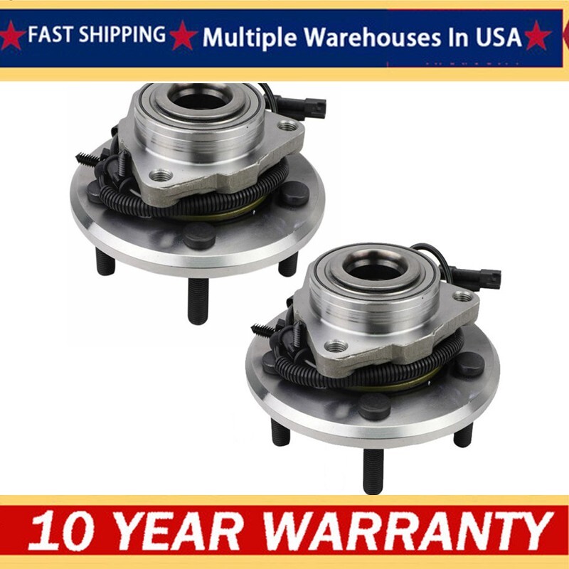 2pack Front Wheel Bearing and Hub for Dodge Ram 1500 2012 - 2018 5 Lug with ABS