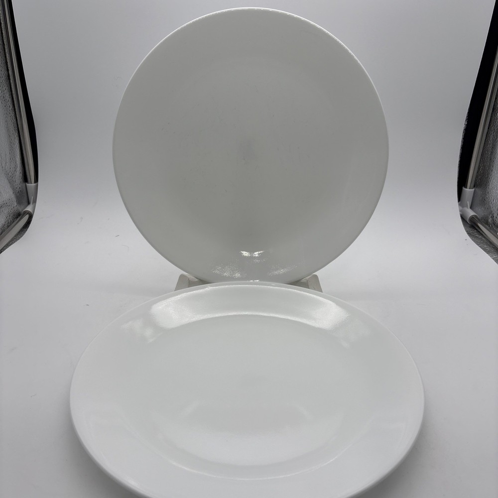 2 Corelle Vitrelle Winter Frost White 10.25