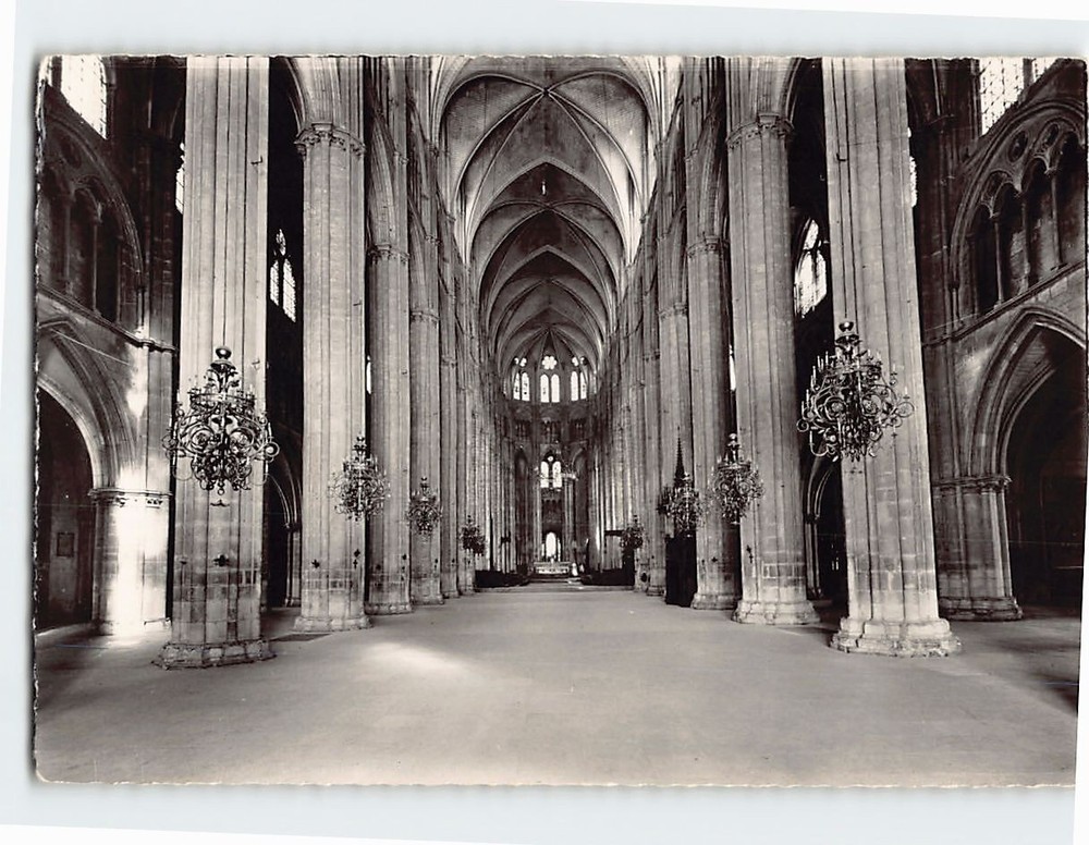 Postcard Les cinq Nefs Cathedrale Saint Etienne de Bourges France