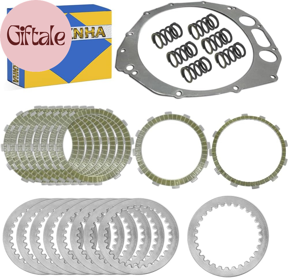 Clutch Kit & Friction Steel Plates Gasket Compatible with Suzuki GSX1300R Hayabu
