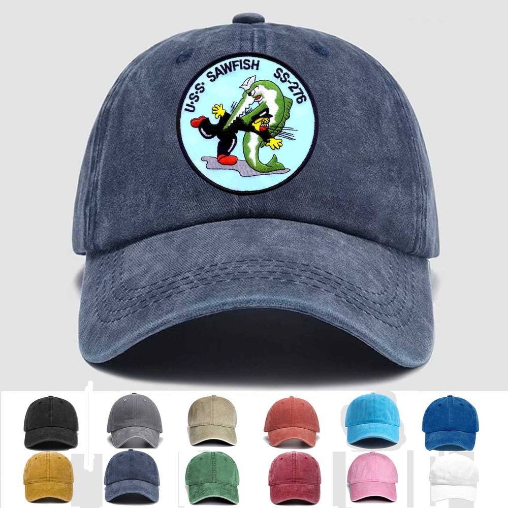 Custom Embroidered Hat SS-276 USS Sawfish, Veteran Cap, Trucker Hat, Gift Idea