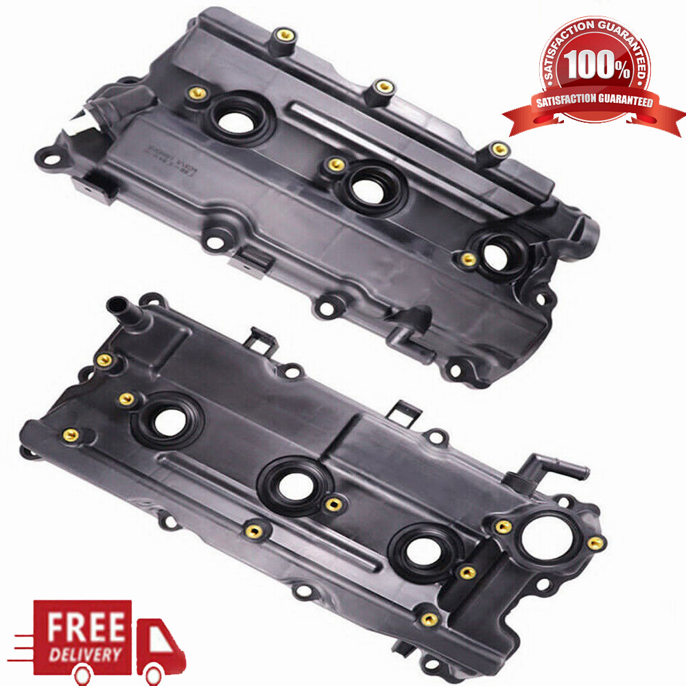 Fit For Nissan Pathfinder 3.5L 2002-2004 Engine Valve Cover Set LH & RH Black??