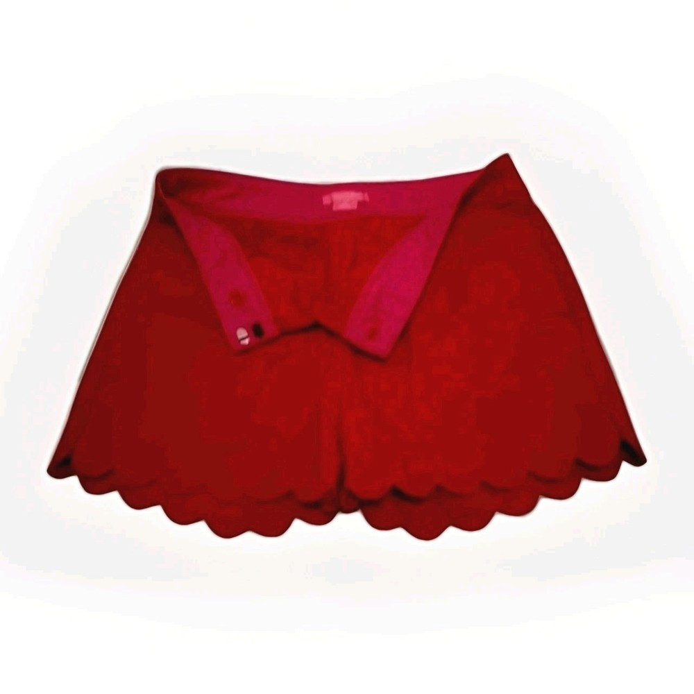 Isaac Mizrahi New York Women’s Size 6 Scalloped Hem Shorts Super Cute!