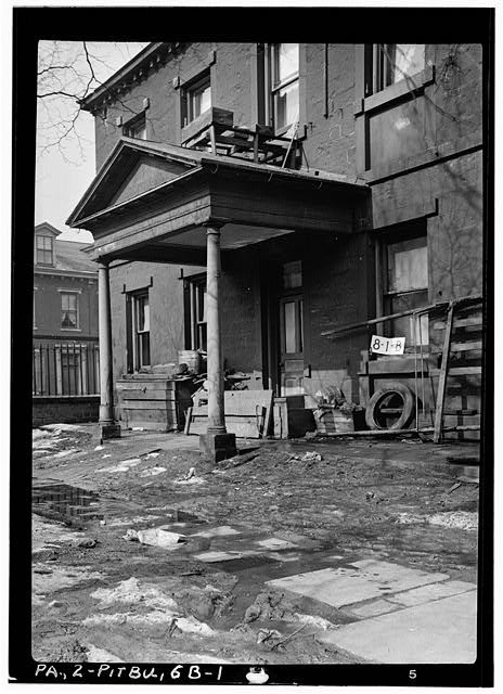Photo:Pittsburgh PA 1900s Historic House Porch Urban Building Survey