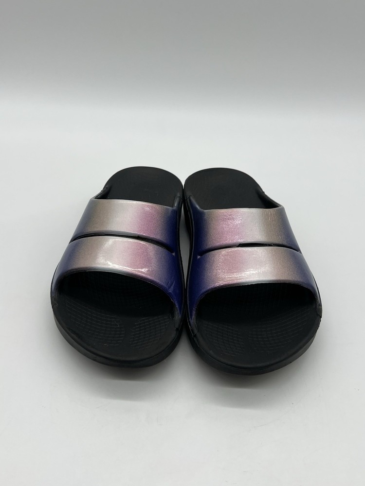 OOFOS OOAHH Luxe Calypso Womens Size 10 Slid On Recovery Comfort Sandals Shoes.