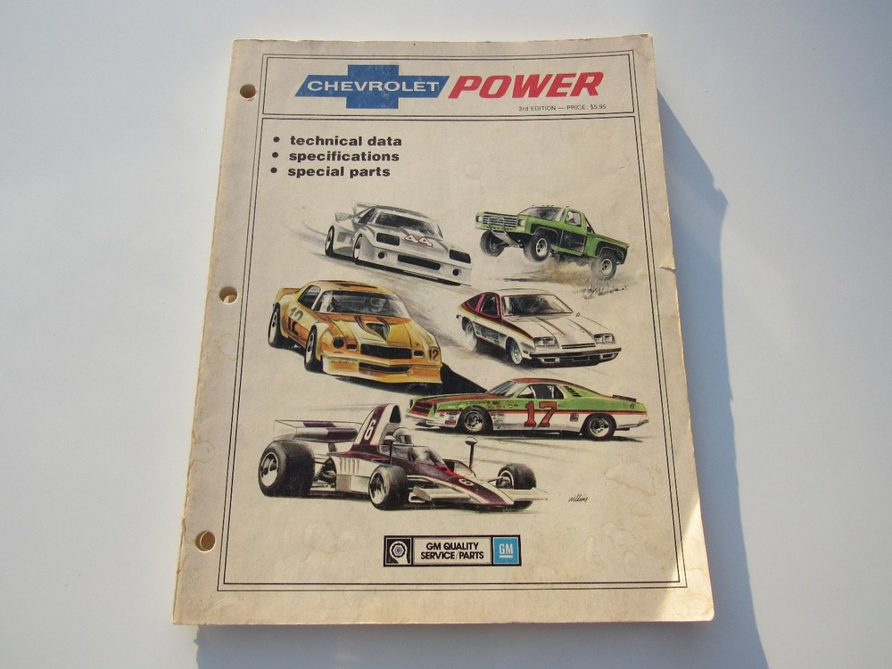 Chevrolet Power 1978 3rd Ed GM Performance Technical Data Specs Manual