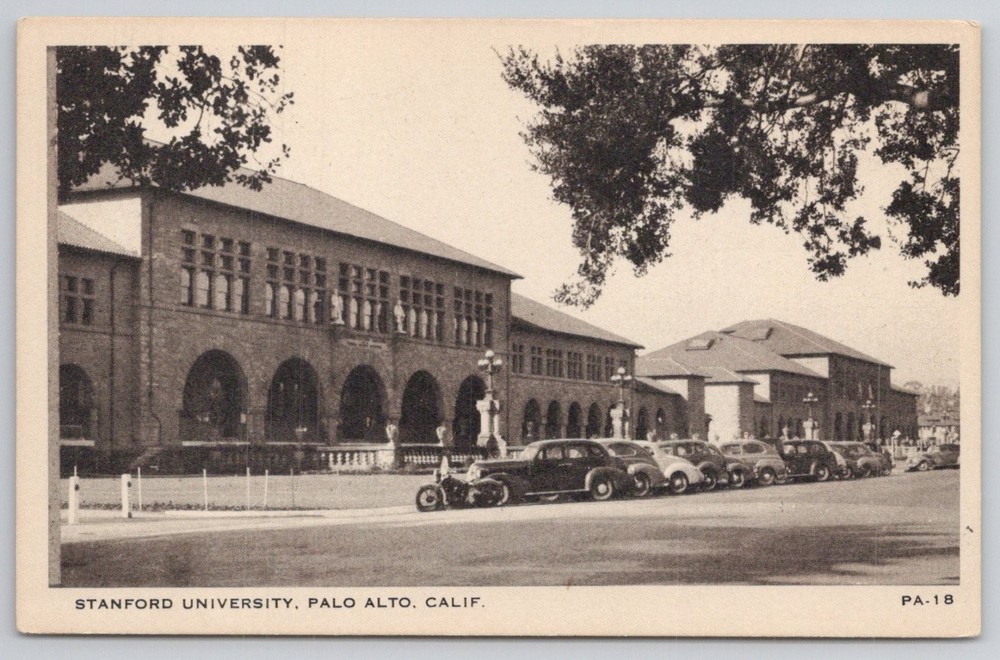 Stanford University Palo Alto CA Vintage Postcard 1950s Mastercraft