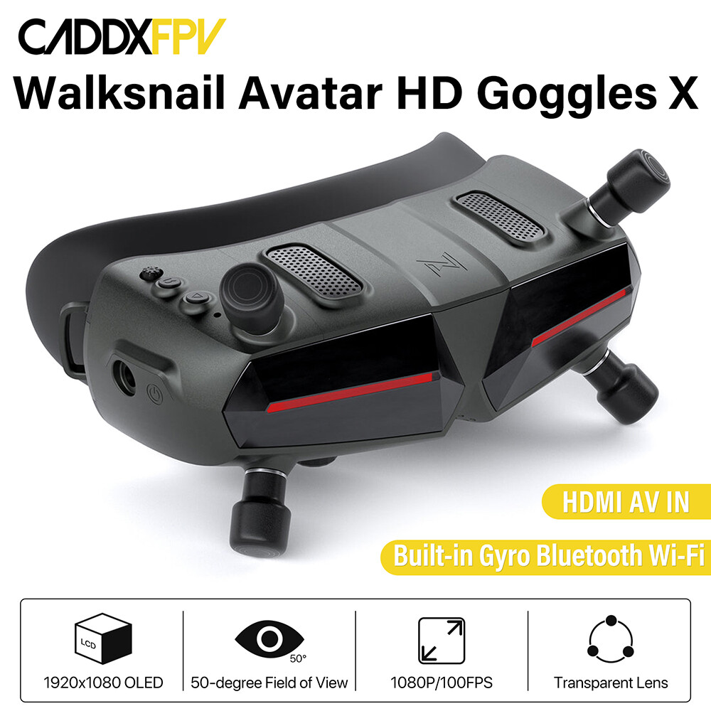 CADDX Walksnail Avatar HD Goggles X 5.8G FPV Goggles 8CH for RC FPV Drone