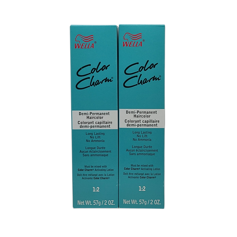 2 Pack Wella Color Charm Demi-Permanent Hair Color 9G 9/3 Soft Golden Blonde 2oz