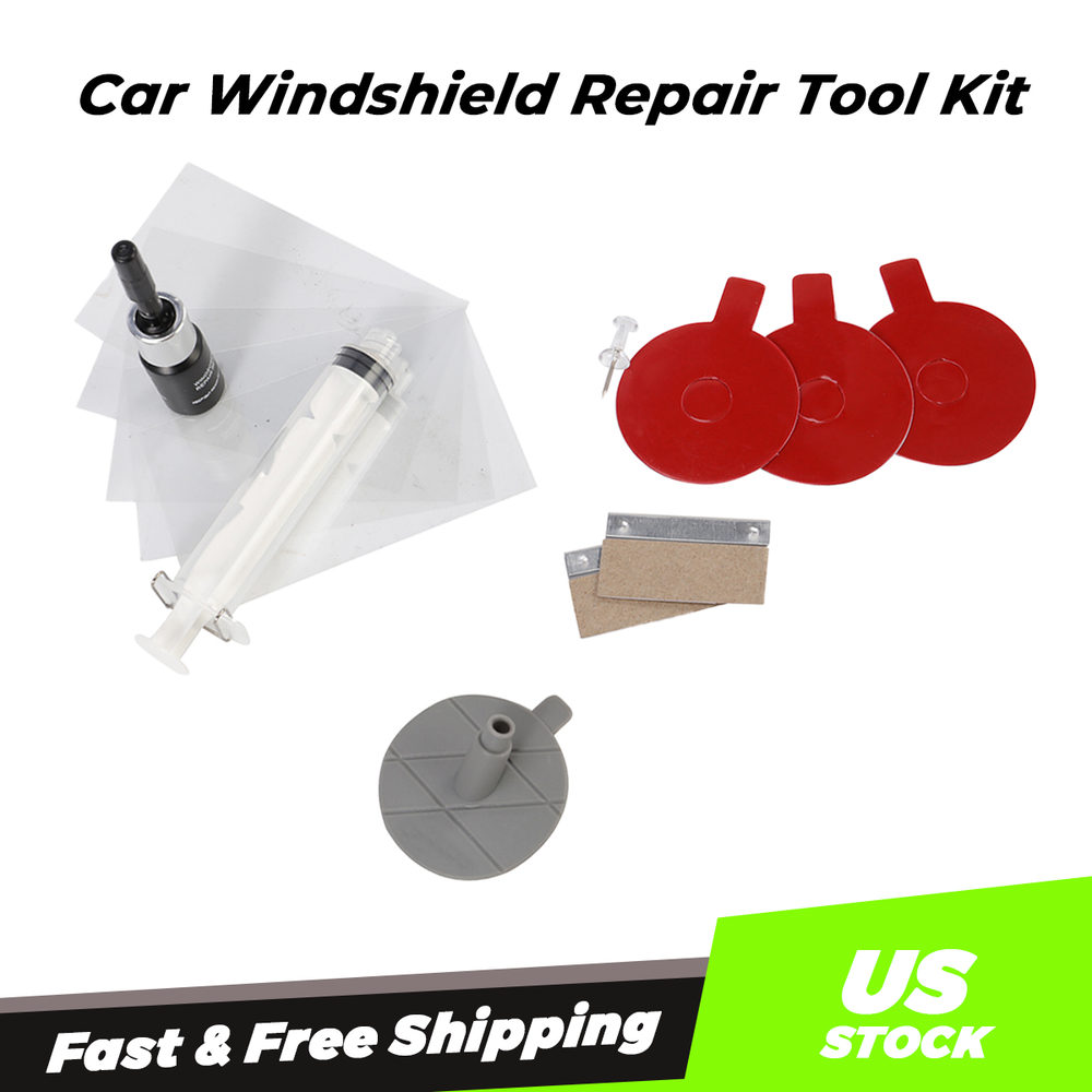Windscreen Windshield Repair Tool Set DIY Car Kit Wind Glass For Chip Crack Fix
