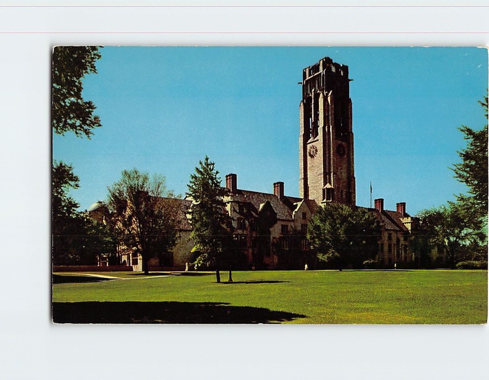Postcard University Hall  University of Toledo Ohio USA