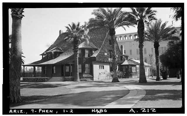 Phoenix Arizona Anderson House 1940 Historic American Buildings Survey
