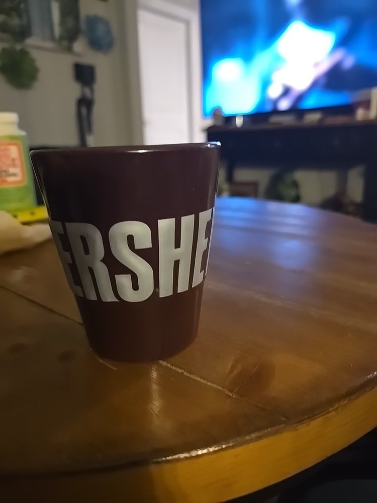 HERSHEY'S Brown Tapered Coffee Mug for Hot Cocoa or Chocolate