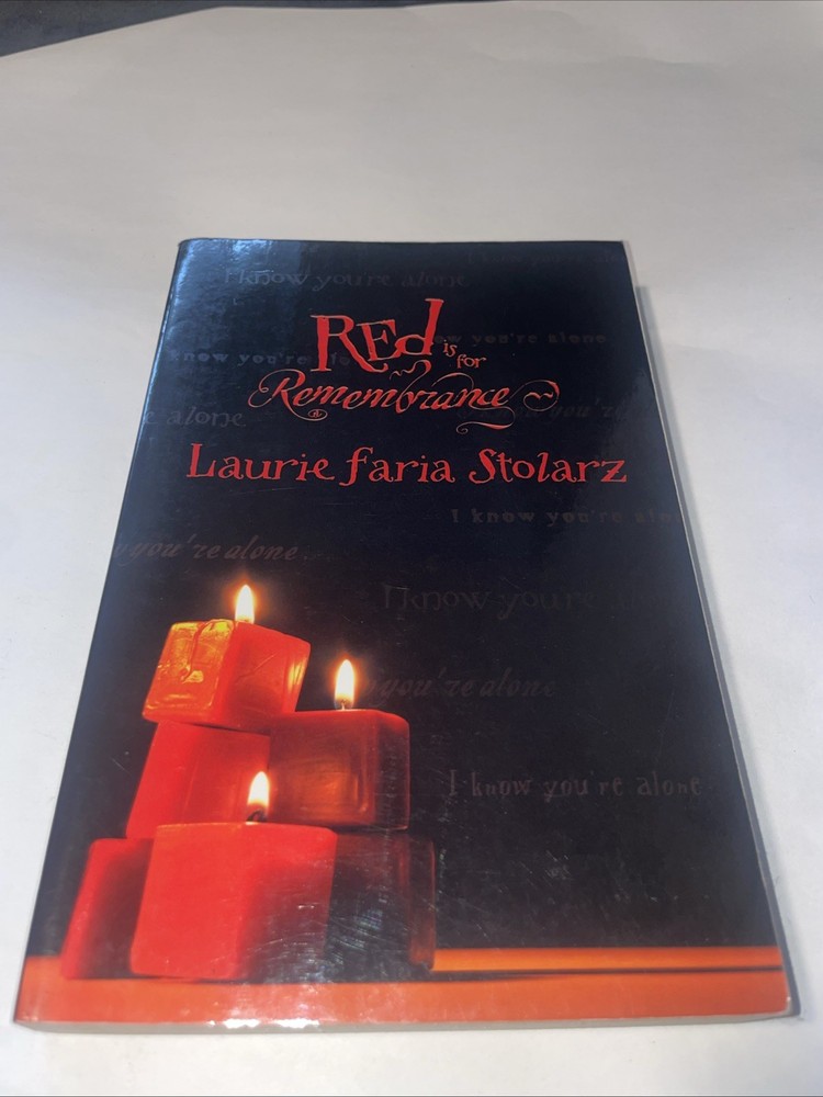 Red Is for Remembrance (Stolarz Series) - Paperback - GOOD
