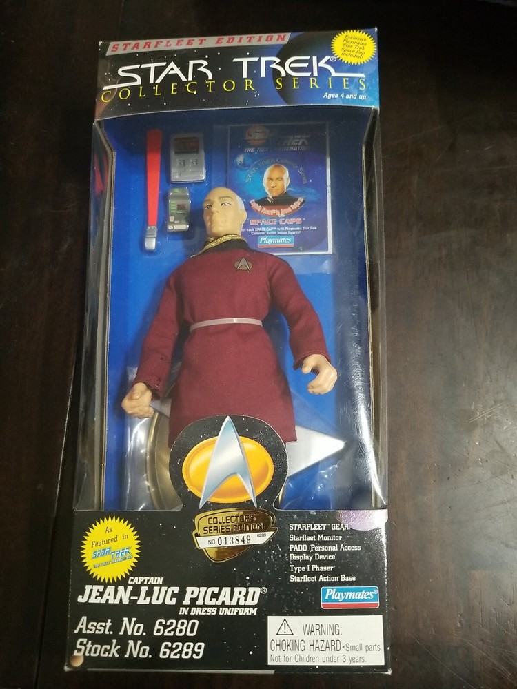 Star Trek Collector Series Starfleet Edition Captain Picard Playmates 6289
