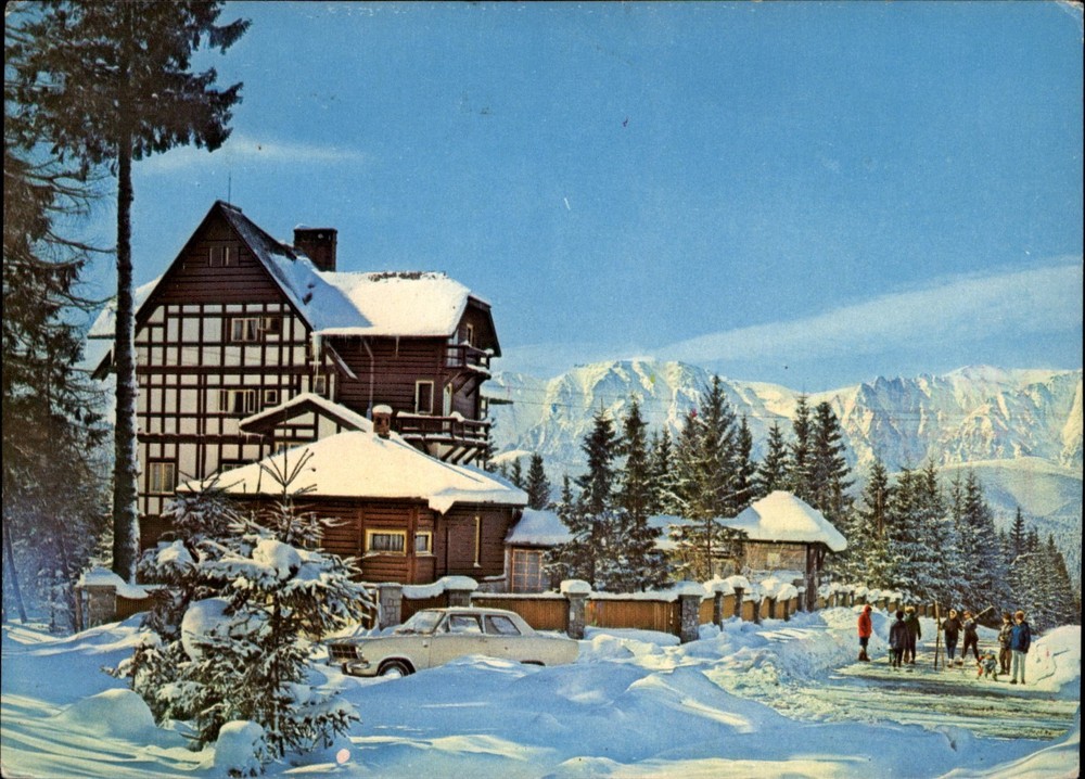 Hotel 'Clopfer' Garmisch Partenkirchen Bavaria West Germany vtg postcard d787