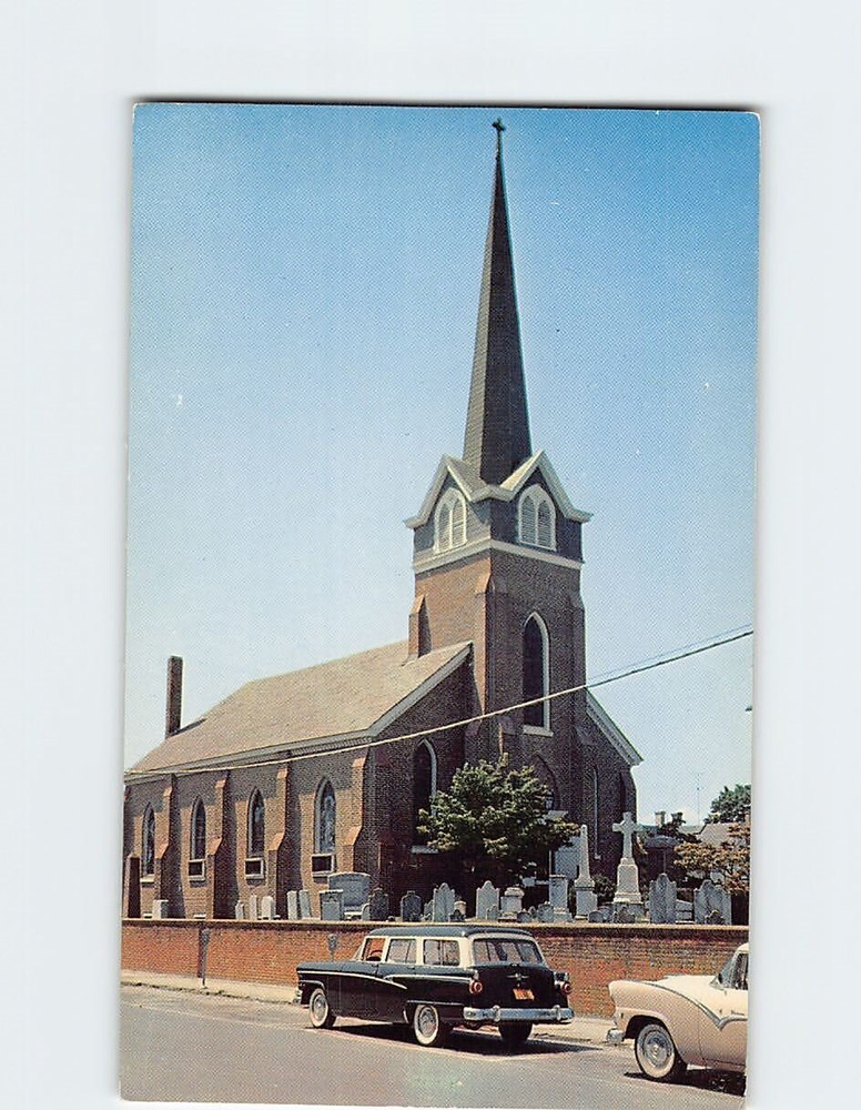 Postcard  Old St Peter's Episcopal Church Lewes Delaware
