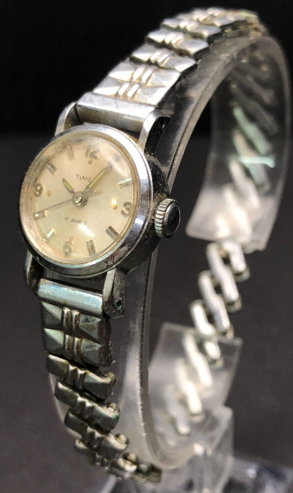 Vintage Timex 17 Jewels Analog Watch - Untested - May Need Battery or Repair