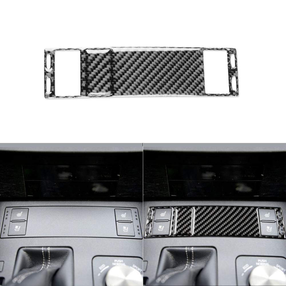 Soft Carbon Fiber Heating Control Trim For Lexus RC300/350/200T 2015-2024