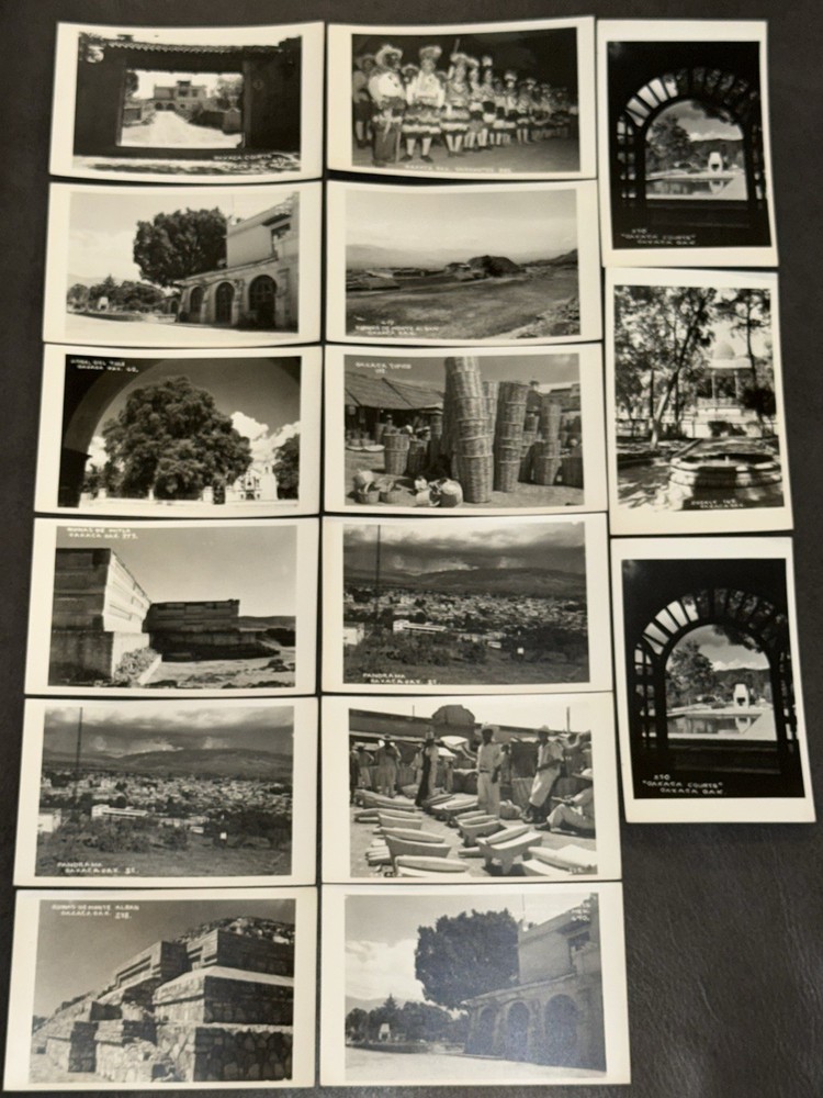 Mexico Oaxaca c1950 Tipico Ruinas De Mitla Motel Monte Alban Postcards Unposted