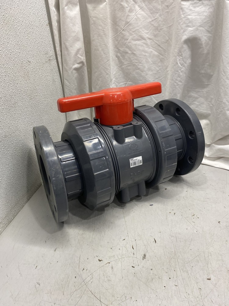 FNW Figure 340NAFEP 4 in. Plastic PVC Full Port Flanged Ball Valve