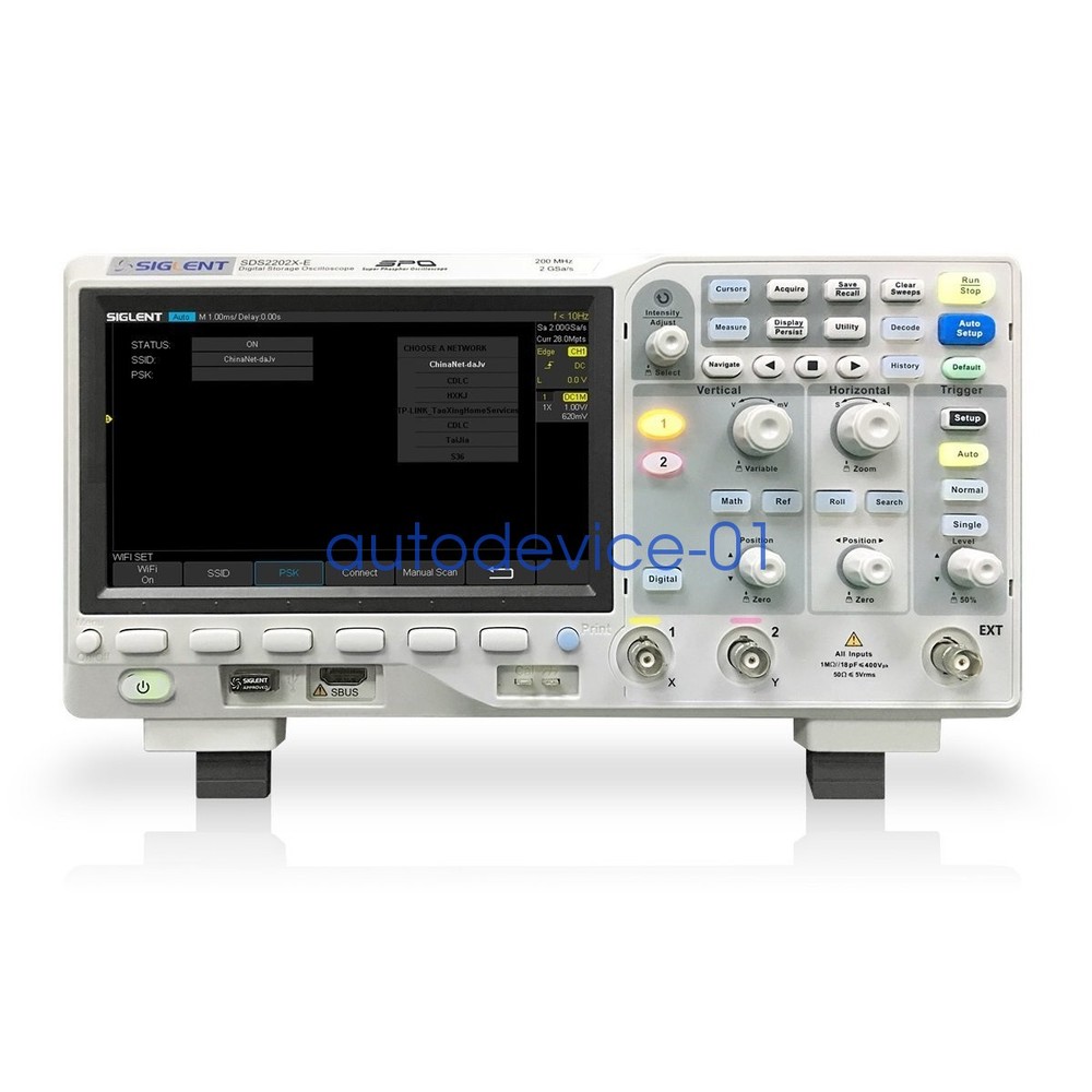 Oscilloscope Phosphor SIGLENT SDS2202X-E Super 200 MHz 2 GSa/s 400,000 wfms/sec
