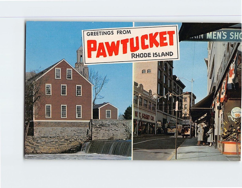 Postcard Greetings from Pawtucket Rhode Island