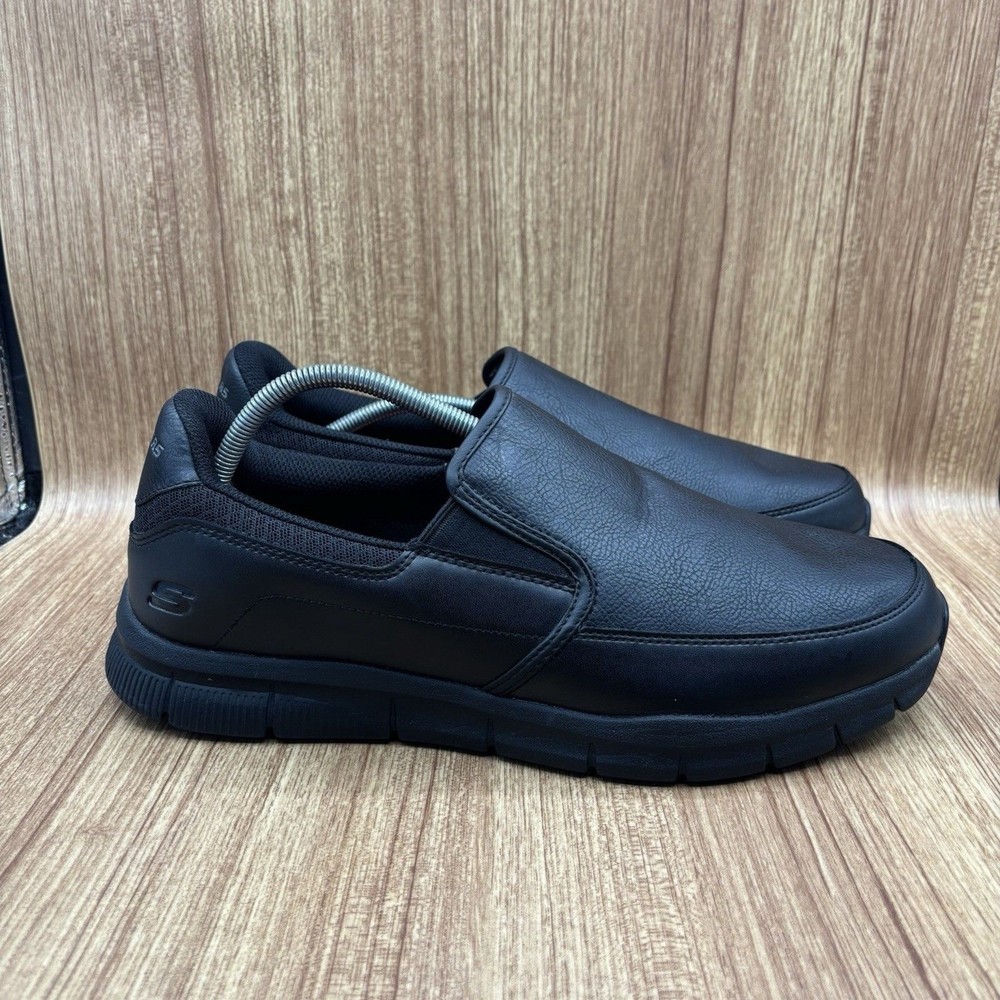 Skechers Work Relaxed Fit Nampa Groton SR Slip On/ Resistant Shoe Men’s 13 Black