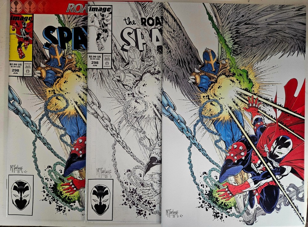 Spawn 298 Set A B C Amazing Spider-Man Homage Todd McFarlane Image 2019 NM