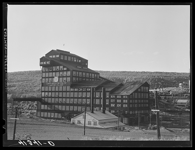 Lansford Pennsylvania 1940 Lehigh Navigation Co Colliery Houses Street View