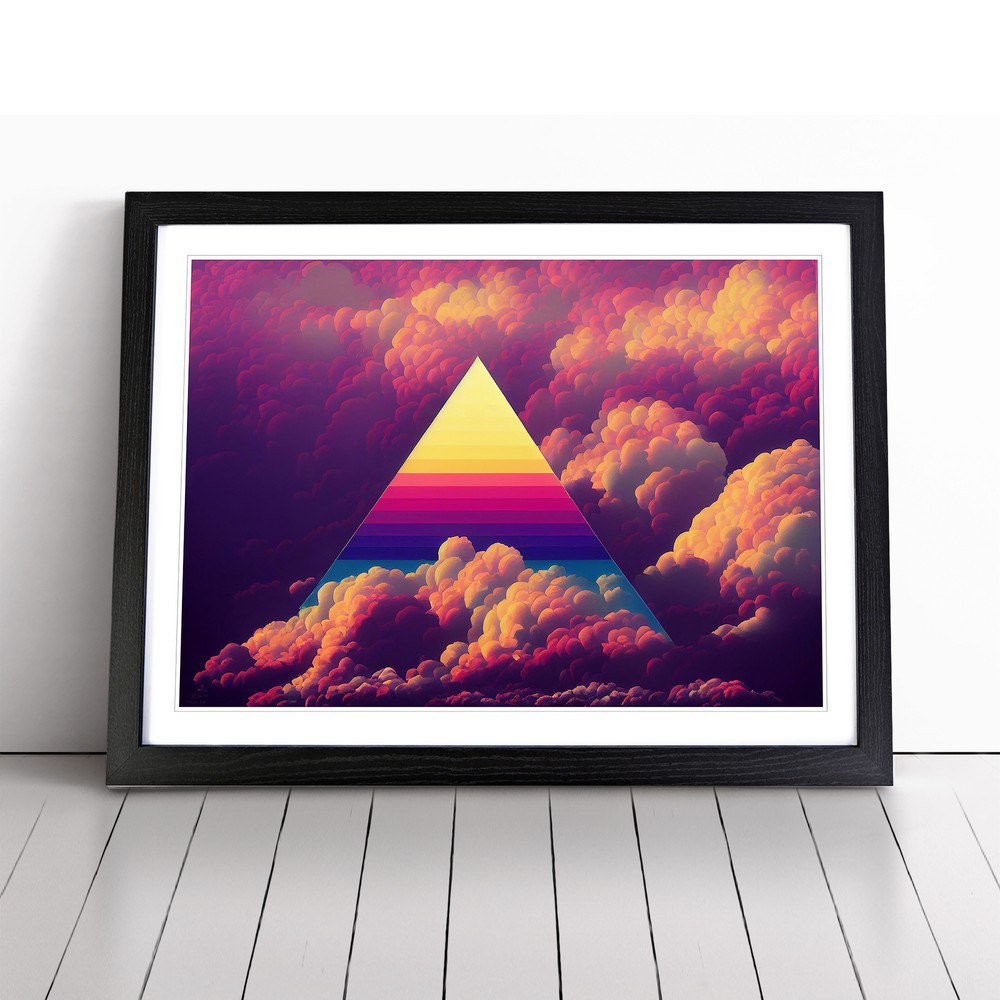 Engaging Cloudy Sky Wall Art Print Framed Canvas Picture Poster Decor