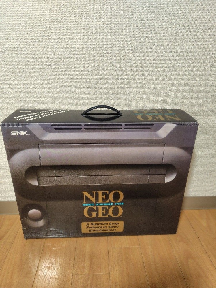 SNK Neo Geo AES ROM System Console w/Box Manual Adapter AV Tested Japan