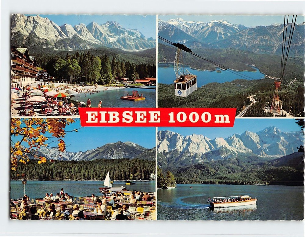 Postcard Scenes & Views Eibsee Bavaria Germany
