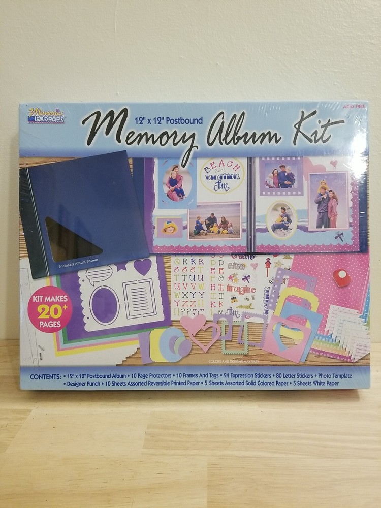 Scrapbook Kit 12x12 Postbound Memory Album Kit  Acid Free. Brand NEW-image